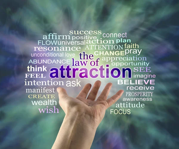 The Law of Attraction Word Cloud — Stock Photo, Image