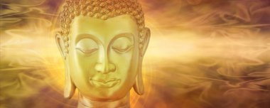 Derin tefekkür altın Buddha  