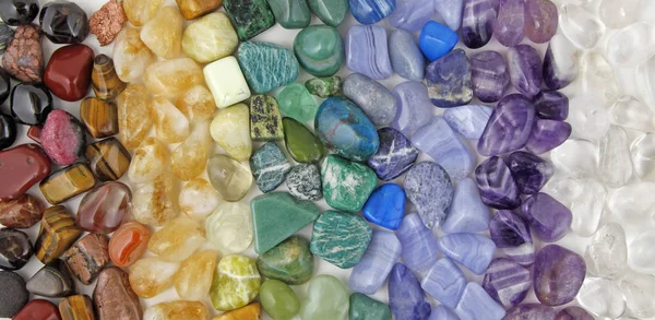 Healing Chakra Crystals Banner — Stock Photo, Image