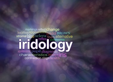 Iridology kavramı afiş 