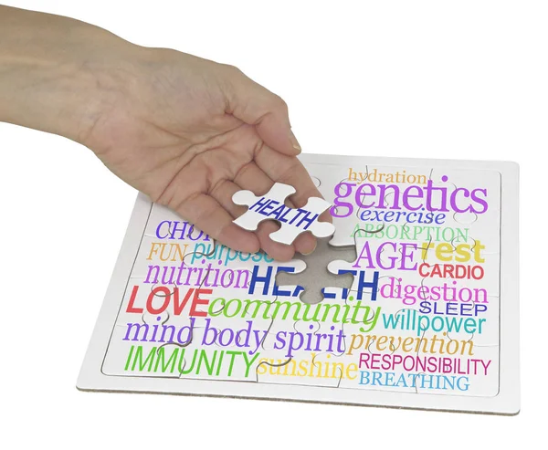 Health can be puzzling word cloud — Stock Photo, Image