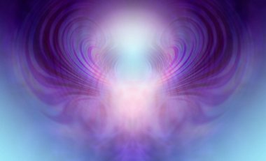 Arka plan - mavi ve mor olan doğaüstü Ethereal ışık doğaüstü varlık gösteren form 