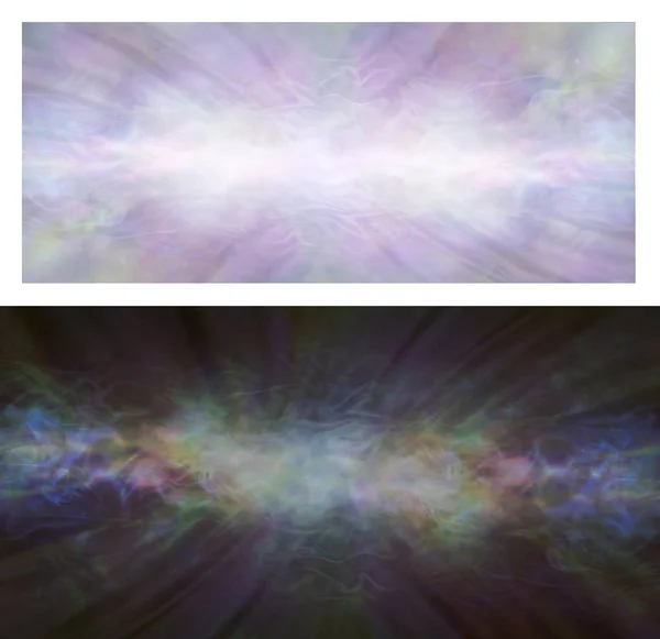 Darkness Light Energy Field Background Banners Two Different Gaseous Flowing — 스톡 사진