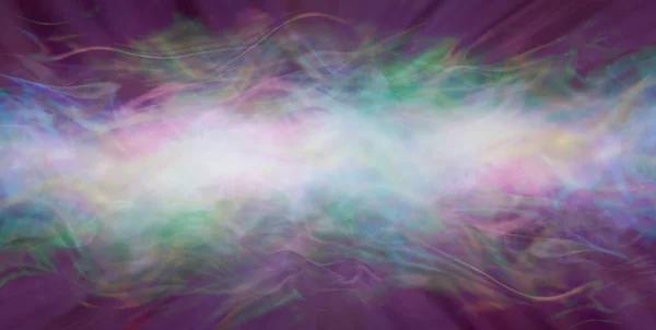 Ethereal Spiritual Energy Formation Background Μωβ Πράσινο Πολύχρωμο Πανό Grunge — Φωτογραφία Αρχείου