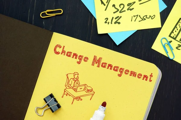 Business Concept Change Management Inscription Page — Stock Photo, Image