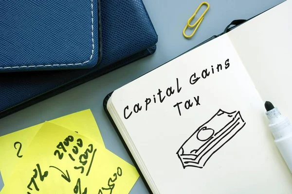 Business concept about Capital Gains Tax with phrase on the page.