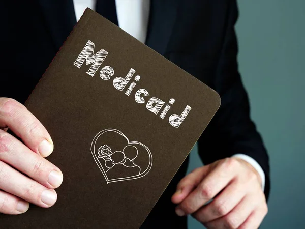 Conceptual Photo Medicaid Handwritten Phrase — стокове фото