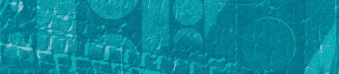 Tasarım için soyut turkuaz, celadon ve aquamarine renk arkaplanı.