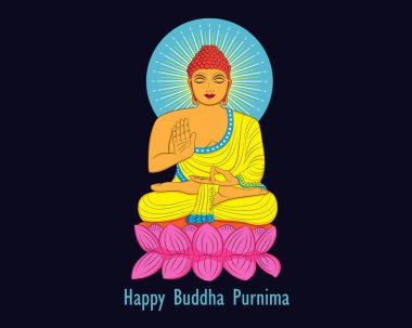 Mutlu Buda Purnima için Yaratıcı İllüstrasyon, Vesak tatil festivali geçmişi