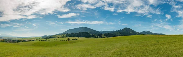 Panorama Pohled Léto Podhůří Krajina Dolní Tatry Dovolená — Stock fotografie