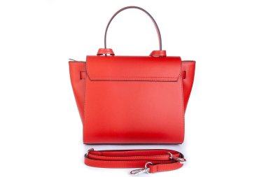 Moda çantası kadınlar debriyaj, beyaz, kırmızı, siyah, sarı arka plan, izole, hakiki deri, 