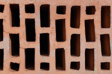 Delikli tuğla bloklar, doku arkaplanı