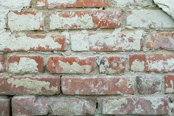Cracked Vintage Wall Old Concrete Brick Texture Backround Block — Stock Photo, Image