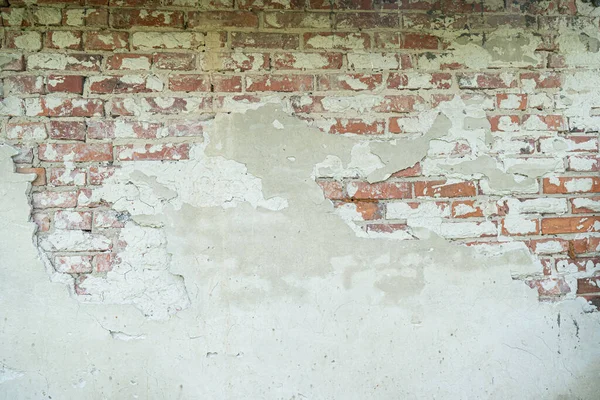 Cracked Vintage Wall Old Concrete Brick Texture Backround Block — Stock Photo, Image