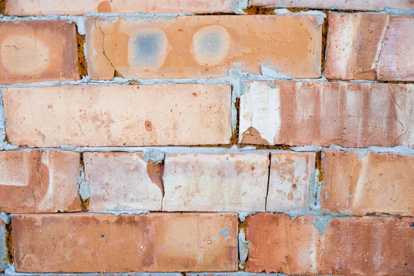 Cracked Vintage Wall Old Concrete Brick Texture Backround Block — Stock Photo, Image