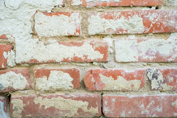 Cracked vintage wall, old concrete brick texture backround block
