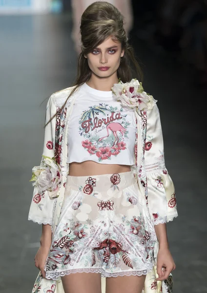 Anna Sui - Coleção Primavera 2017 — Fotografia de Stock