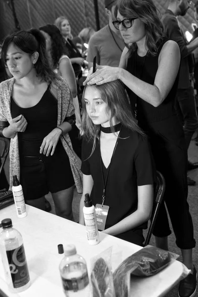 Desigual - Backstage - wiosną 2017 kolekcji — Zdjęcie stockowe