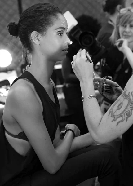 Desigual - Backstage - bahar 2017 koleksiyonu — Stok fotoğraf