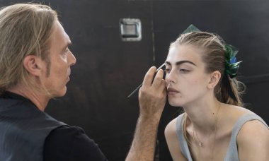 Monique Lhuillier - Backstage - bahar 2017 koleksiyonu