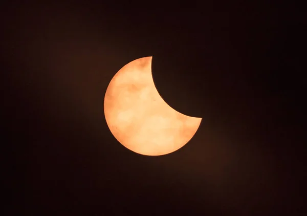 Güneş tutulması üzerine Clemson, Güney Karolina, ABD — Stok fotoğraf