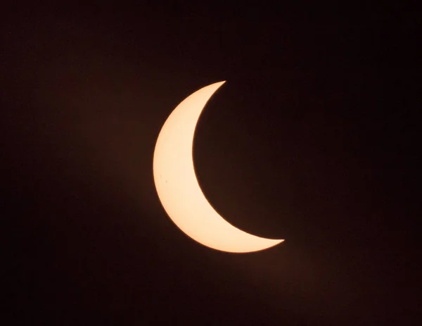 Güneş tutulması üzerine Clemson, Güney Karolina, ABD — Stok fotoğraf
