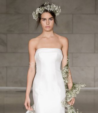 Reem Acra - Güz 2018 koleksiyonu - New York moda hafta gelin