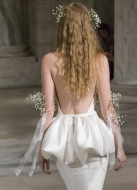 Reem Acra - Güz 2018 koleksiyonu - New York moda hafta gelin