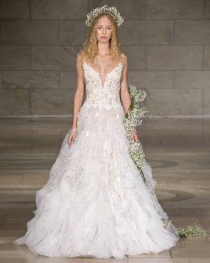 Reem Acra - Güz 2018 koleksiyonu - New York moda hafta gelin