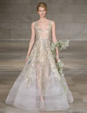 Reem Acra - Güz 2018 koleksiyonu - New York moda hafta gelin