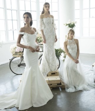 Marchesa - Güz 2018 koleksiyonu - New York moda hafta gelin