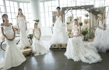 Marchesa - Güz 2018 koleksiyonu - New York moda hafta gelin