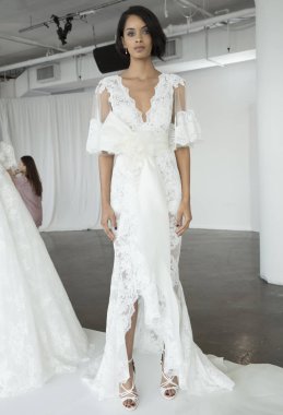 Marchesa - Güz 2018 koleksiyonu - New York moda hafta gelin