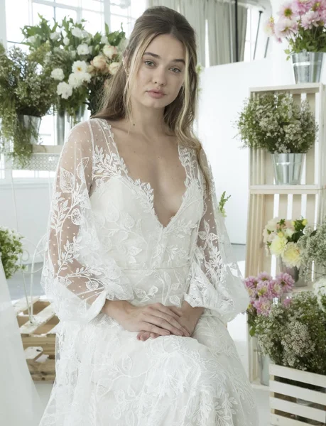 Marchesa - hösten 2018 Collection - New York mode vecka Bridal — Stockfoto