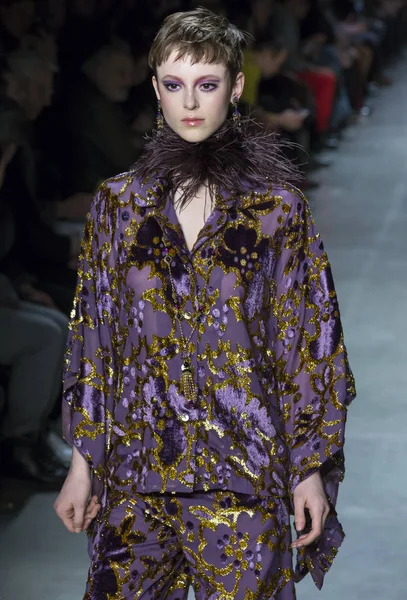 Show de Anna Sui - Outono de Inverno 2018, New York Fashion Week — Fotografia de Stock