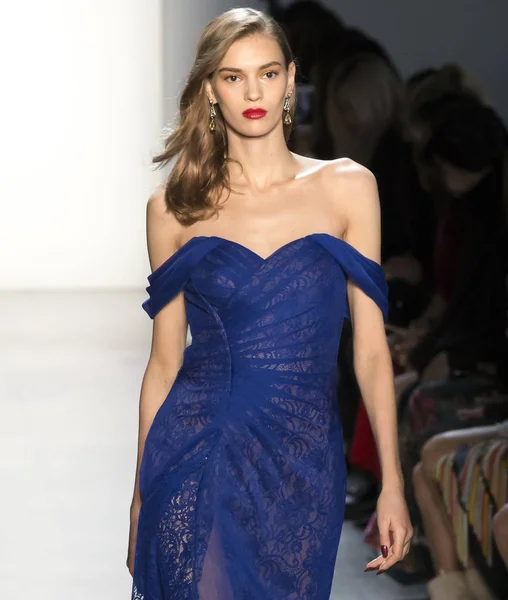 Tadashi Shoji show - Autunno Inverno 2018, New York Fashion Week — Foto Stock