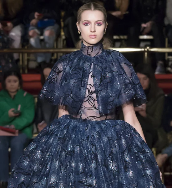 Christian Siriano Pokaż - jesień zima 2018, New York Fashion Week — Zdjęcie stockowe