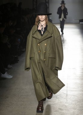 New York, New York - February 08, 2020: Lulu Tenney walks the runway at R13 Fall Winter 2020 Fashion Show