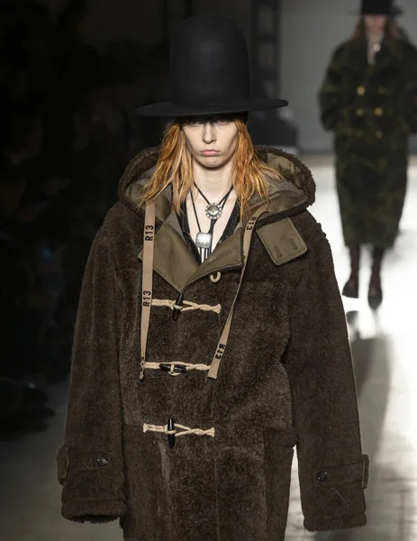 New York New York February 2020 Remington Williams Walks Runway — Stock Photo, Image