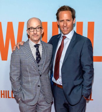 New York, New York - 12 Şubat 2020: Jim Rash ve Nat Faxon, 