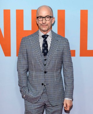 New York, New York - 12 Şubat 2020: Jim Rash, SVA Tiyatrosu 'nda 