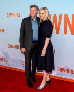 New York, New York - 12 Şubat 2020: Will Ferrell ve Viveca Paulin SVA Tiyatrosu 'nda 