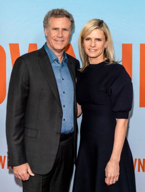 New York, New York - 12 Şubat 2020: Will Ferrell ve Viveca Paulin SVA Tiyatrosu 'nda 