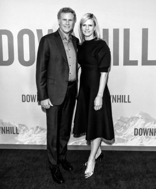 New York, New York - 12 Şubat 2020: Will Ferrell ve Viveca Paulin SVA Tiyatrosu 'nda 