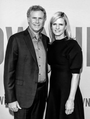 New York, New York - 12 Şubat 2020: Will Ferrell ve Viveca Paulin SVA Tiyatrosu 'nda 