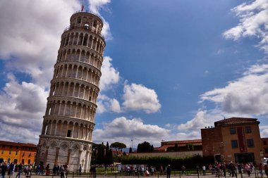 İtalya, Pisa 'nın eğimli kulesi, seyahat noktası cazibesi                               