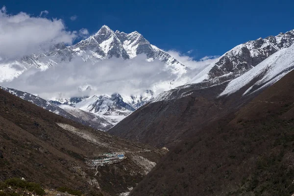 Pangboche Nepal Circa Oktober 2013 Över Lhotse Oktober 2013 Pangboche — Stockfoto