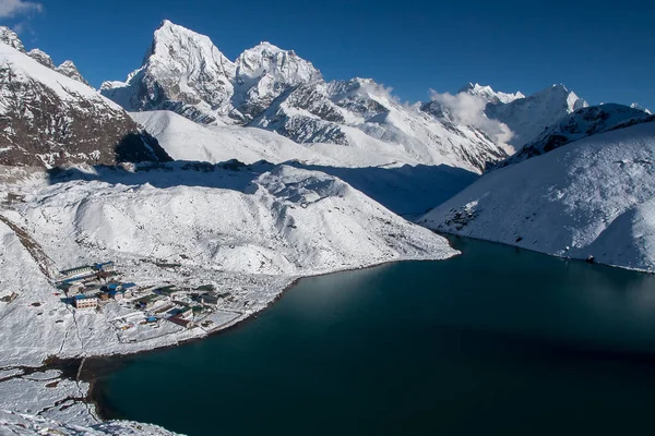 Gokio Nepal Circa Oktober 2013 Schöne Aussicht Auf Den Himalaya — Stockfoto