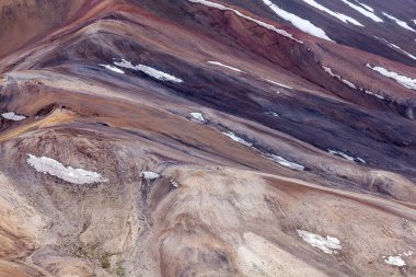 Tacikistan 'daki Ak-Baital Geçidi' ndeki Pamir dağlarının güzel manzarası.