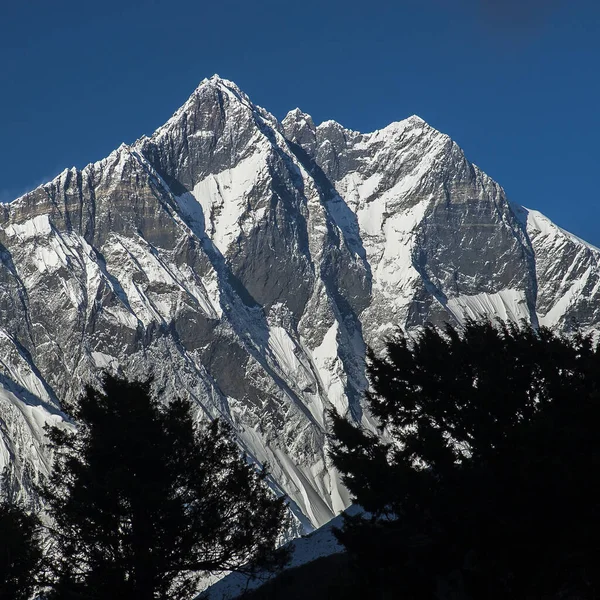 Pangboche Nepal Circa Octubre 2013 Vista Del Lhotse Hacia Octubre — Foto de Stock